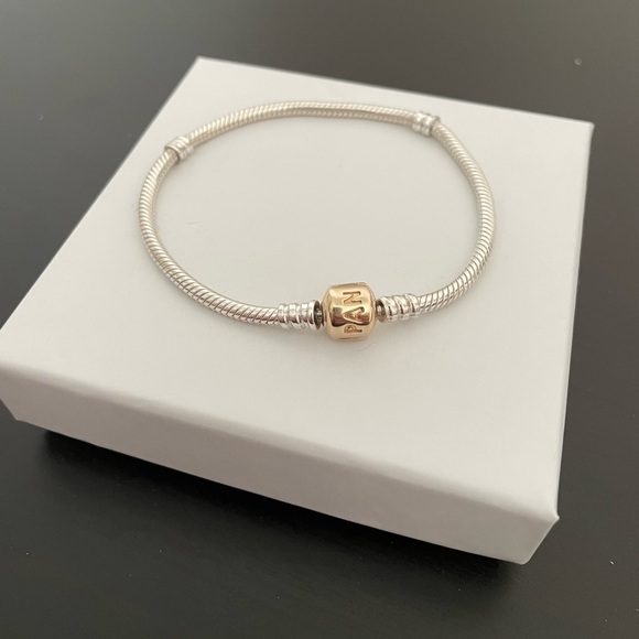 Pandora 14k & silver 7.5 bracelet - Picture 2 of 2